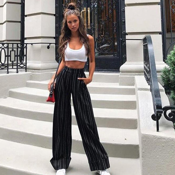 Striped Beverly Trousers