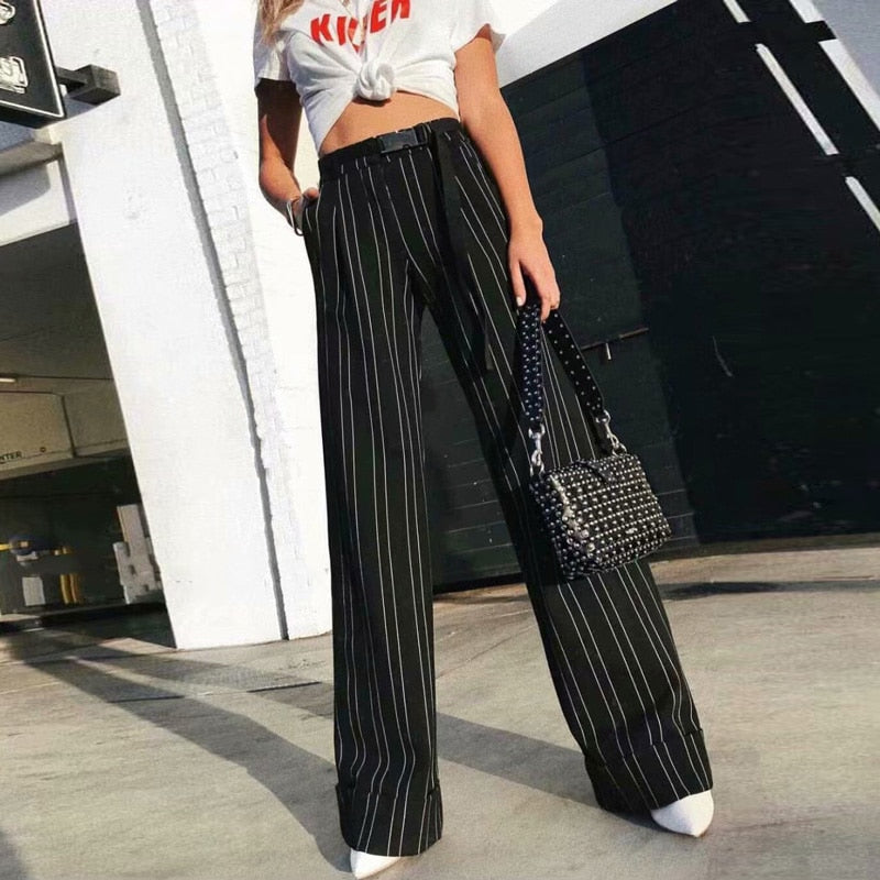 Striped Beverly Trousers